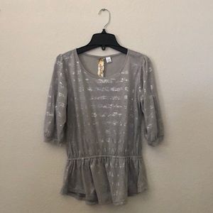 Spoiled Gray Dress Blouse